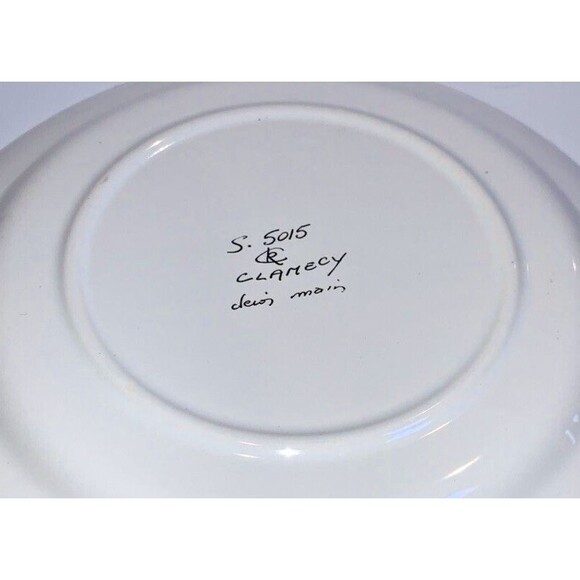 Roger Colas Clamecy French Faïence Balloon Plate 1983 - Picture 6 of 6